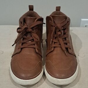 Brown High-Top Men's Shoes